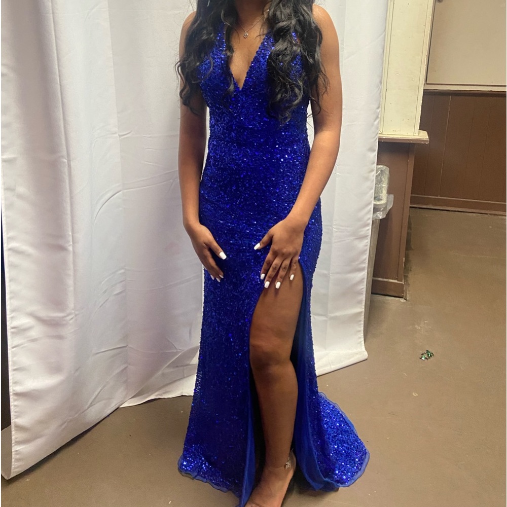 Sparkly Blue Prom Dress